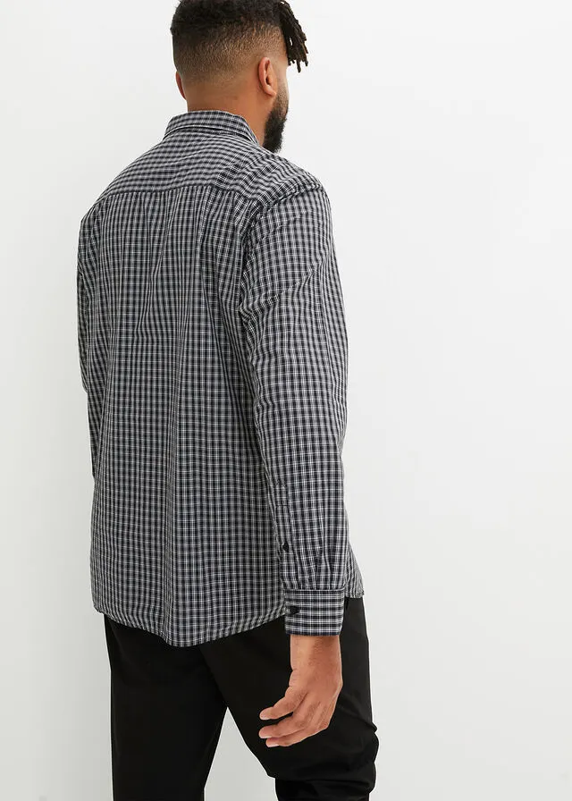 CAMISA FORMAL NEGROBLANCO DE CUADROS