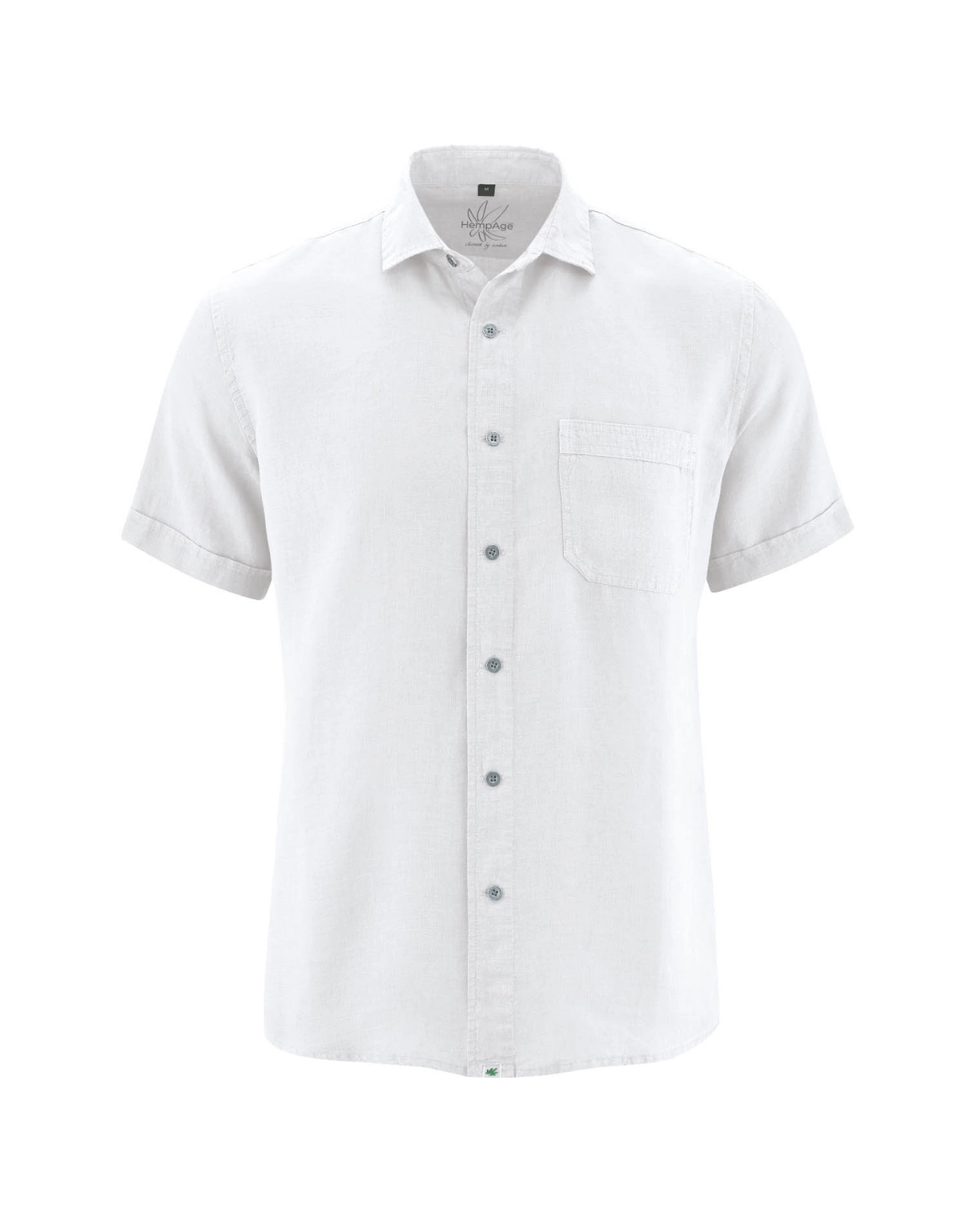 Camisa manga corta de hombre 100% cáñamo
