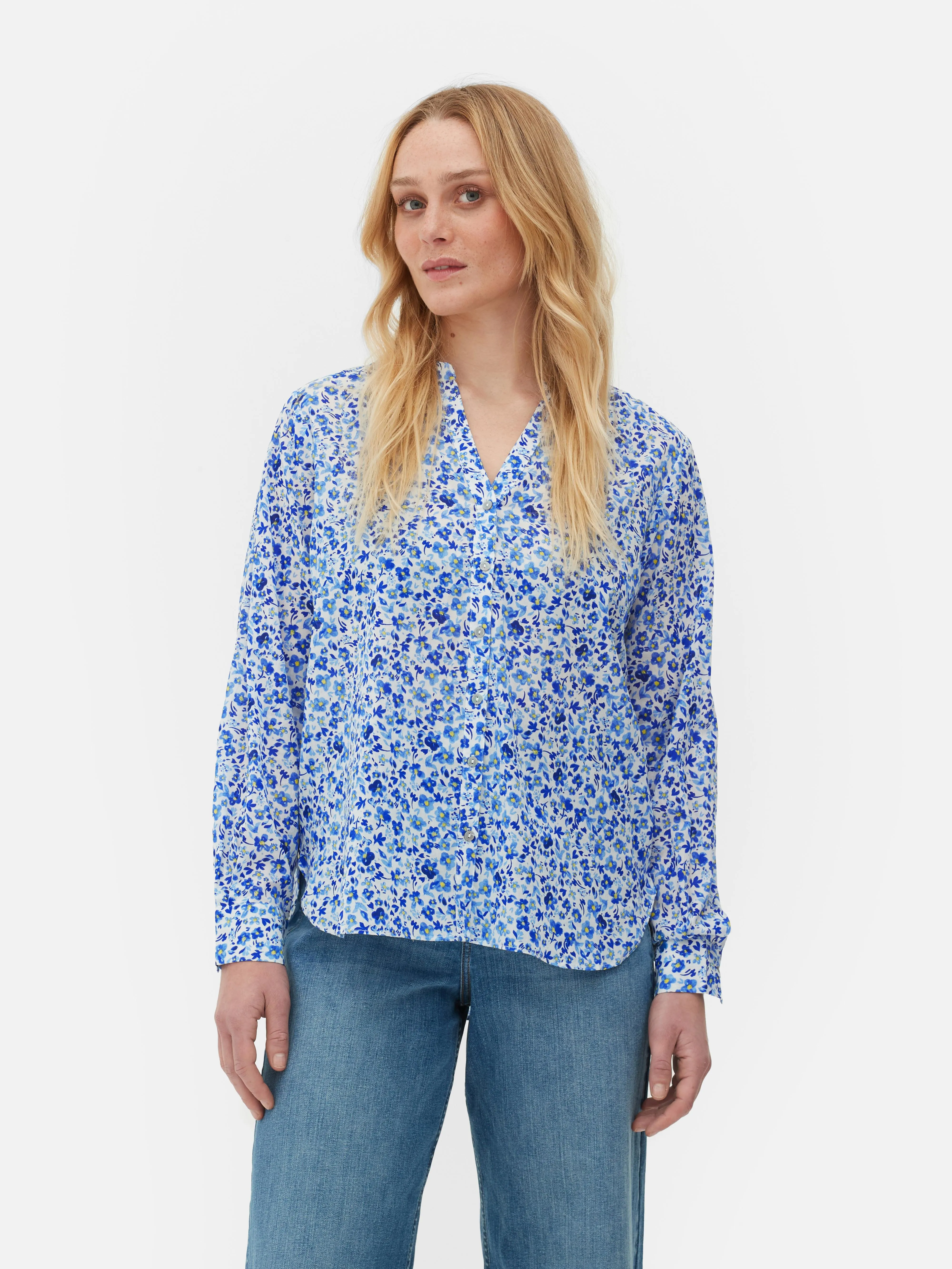 Camisa tipo túnica de gasa