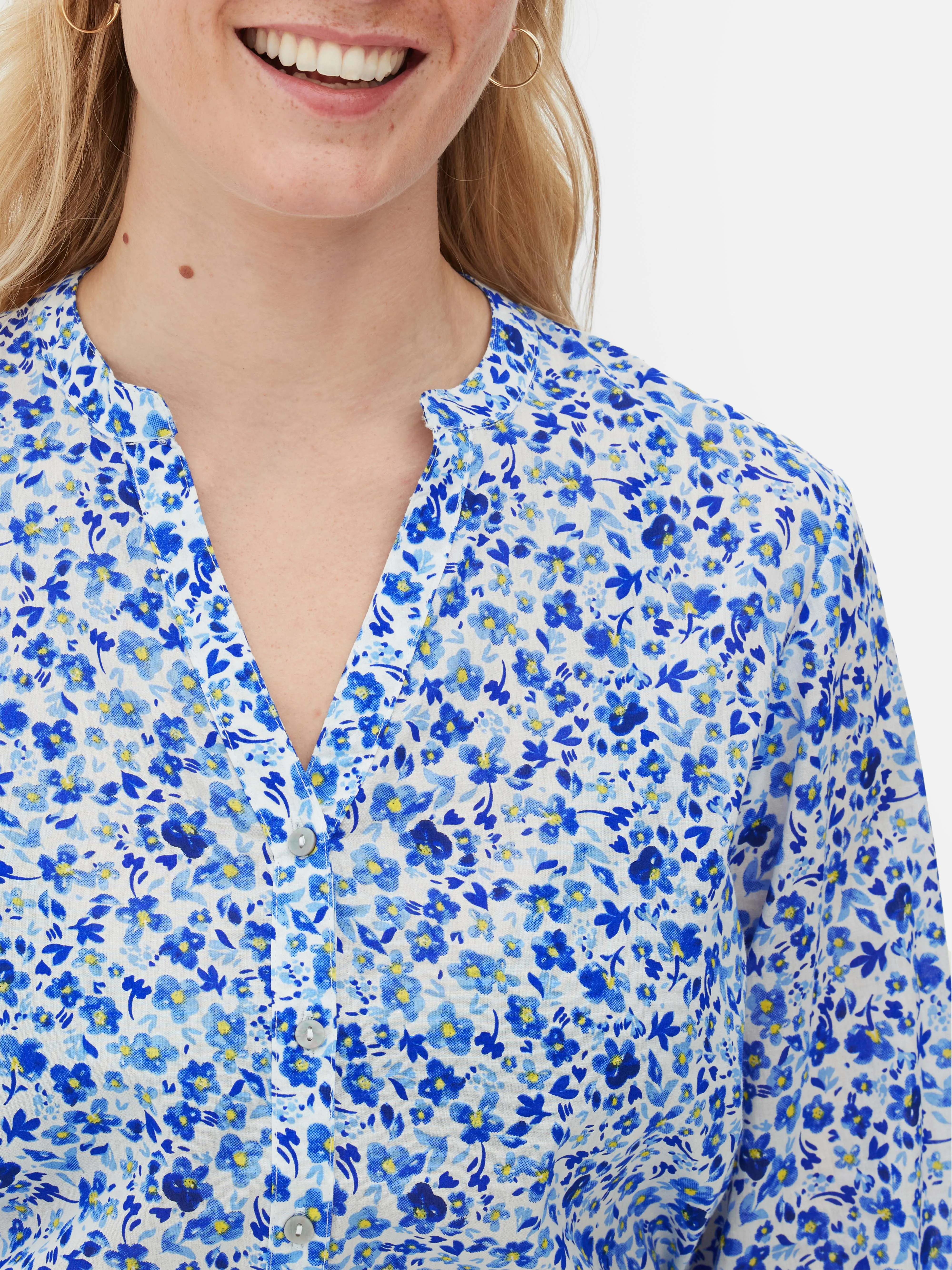 Camisa tipo túnica de gasa