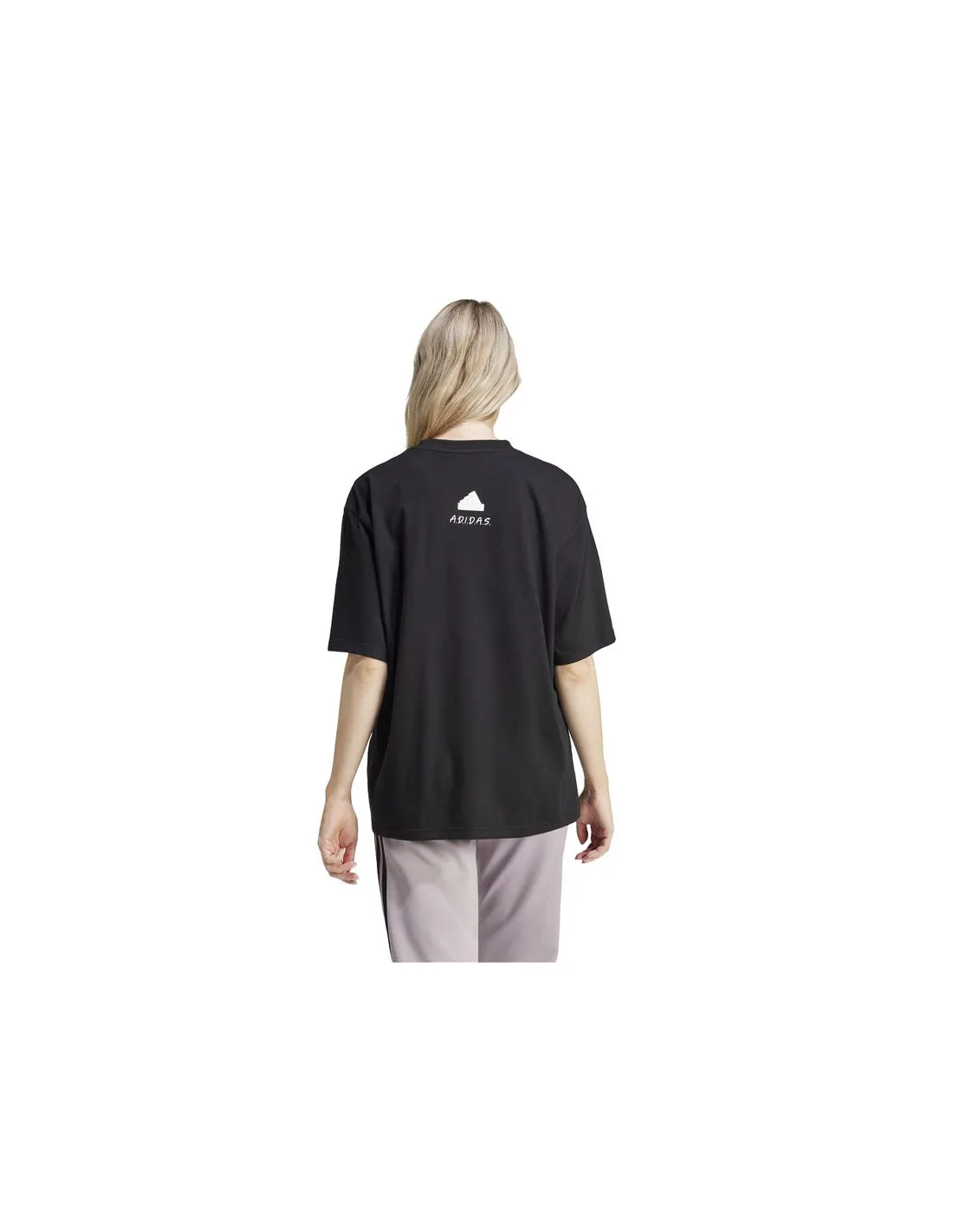 Camiseta adidas All Day Os Mujer Negro