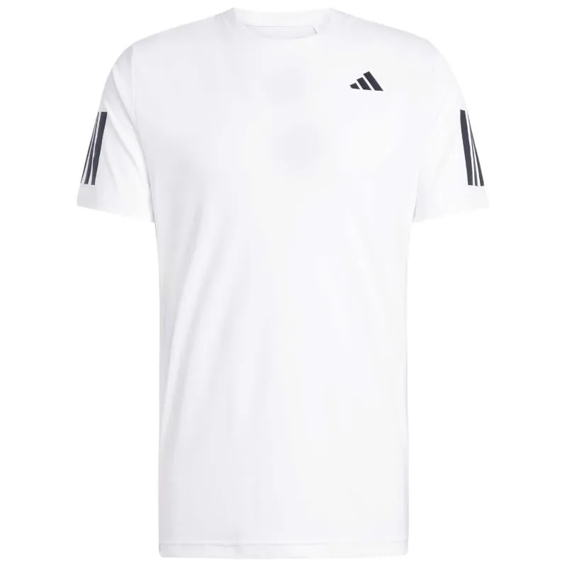 Camiseta Adidas Club 3 Stripes Blanco Negro | Adidas