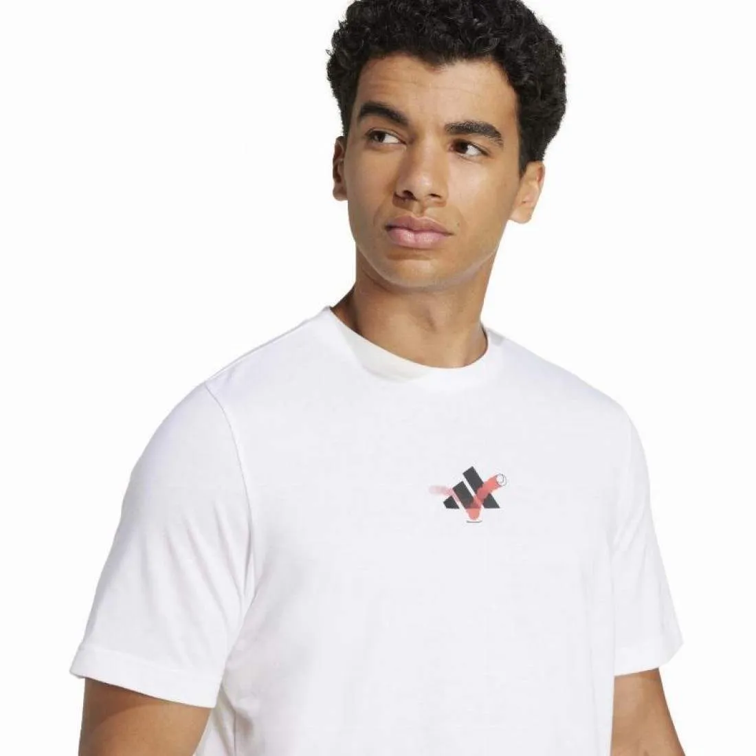 Camiseta Adidas Tennis Happy 3 Balls Graphic Blanco | Adidas