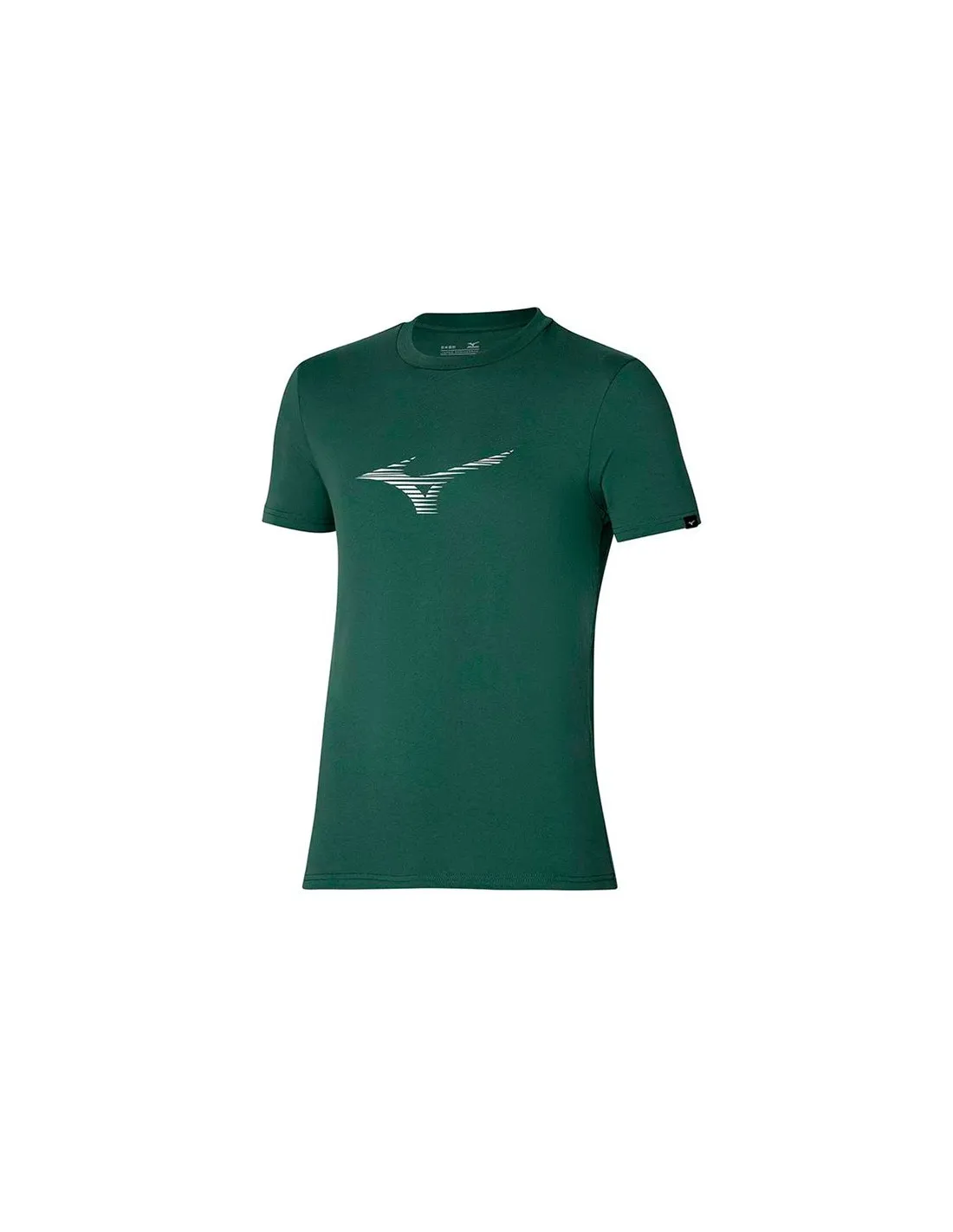 Camiseta de Fitness Mizuno Athletics RB Verde Hombre
