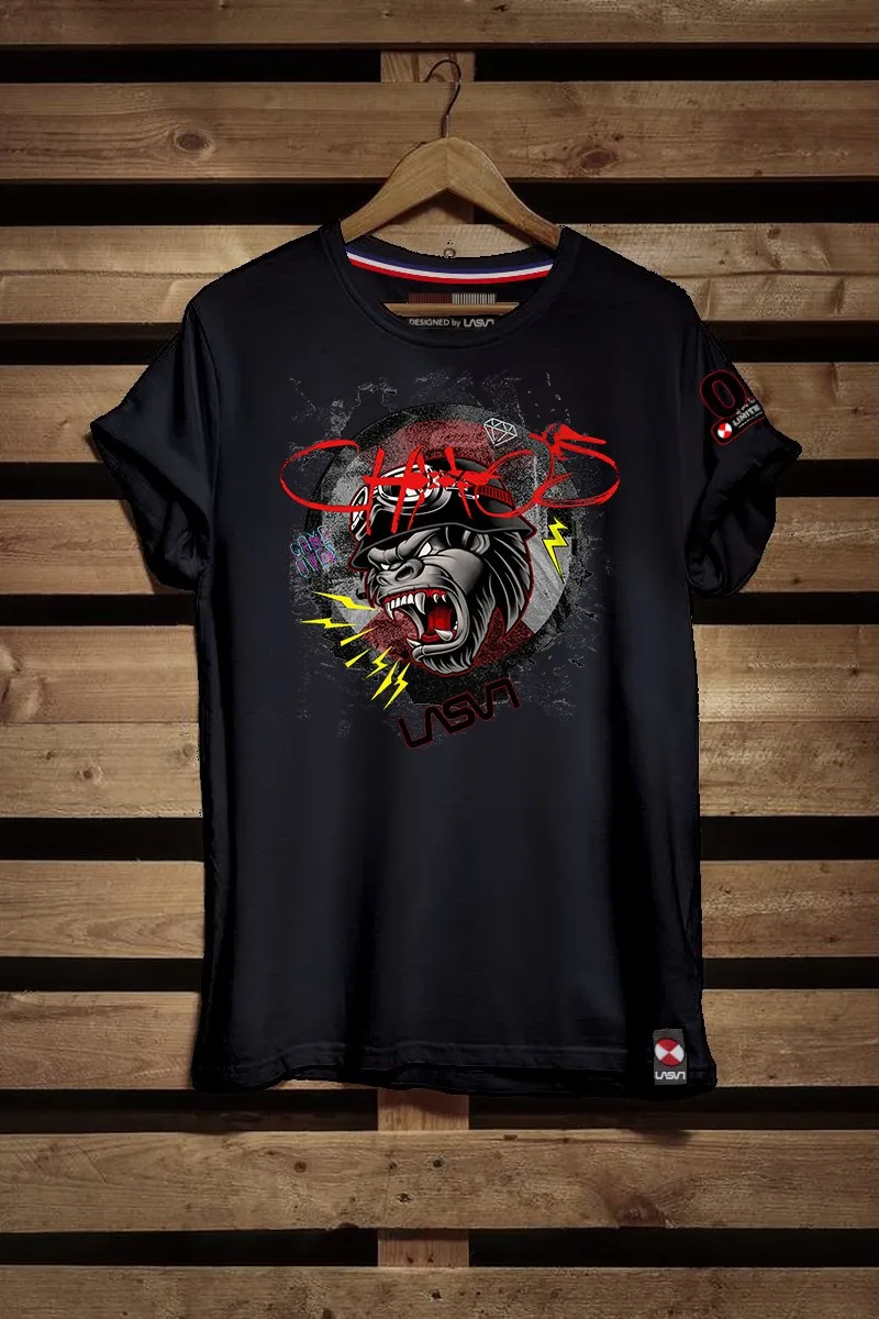 Camiseta de hombre CHAOS negra