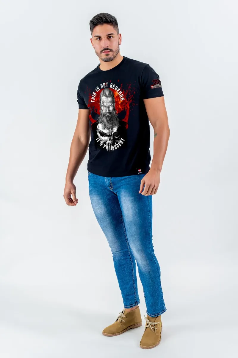 Camiseta de hombre PUNISH negra