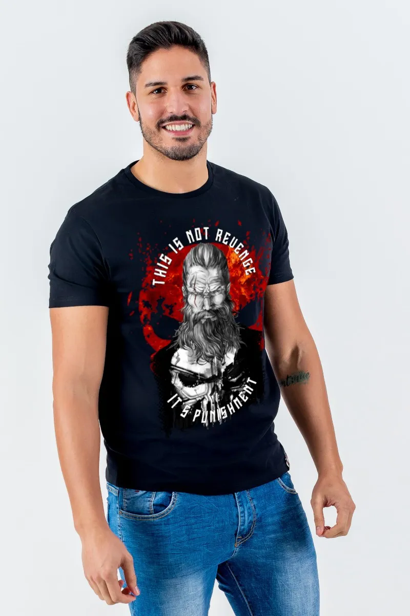 Camiseta de hombre PUNISH negra
