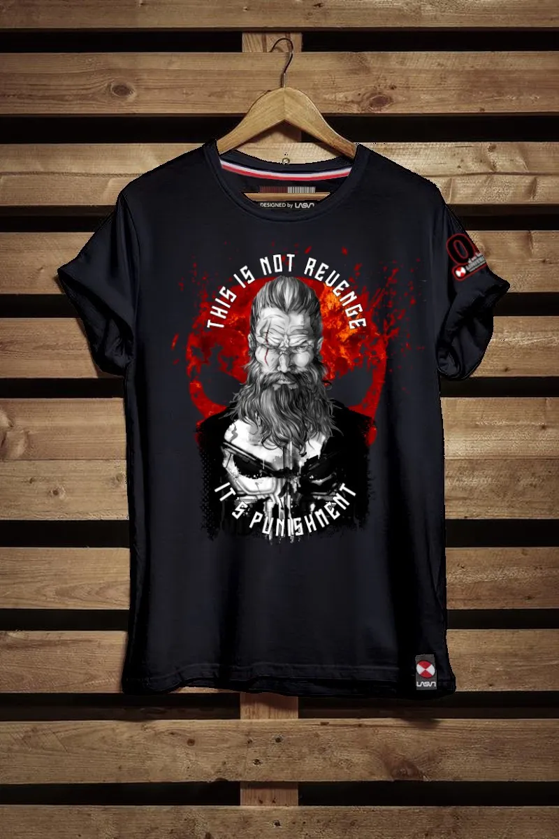 Camiseta de hombre PUNISH negra
