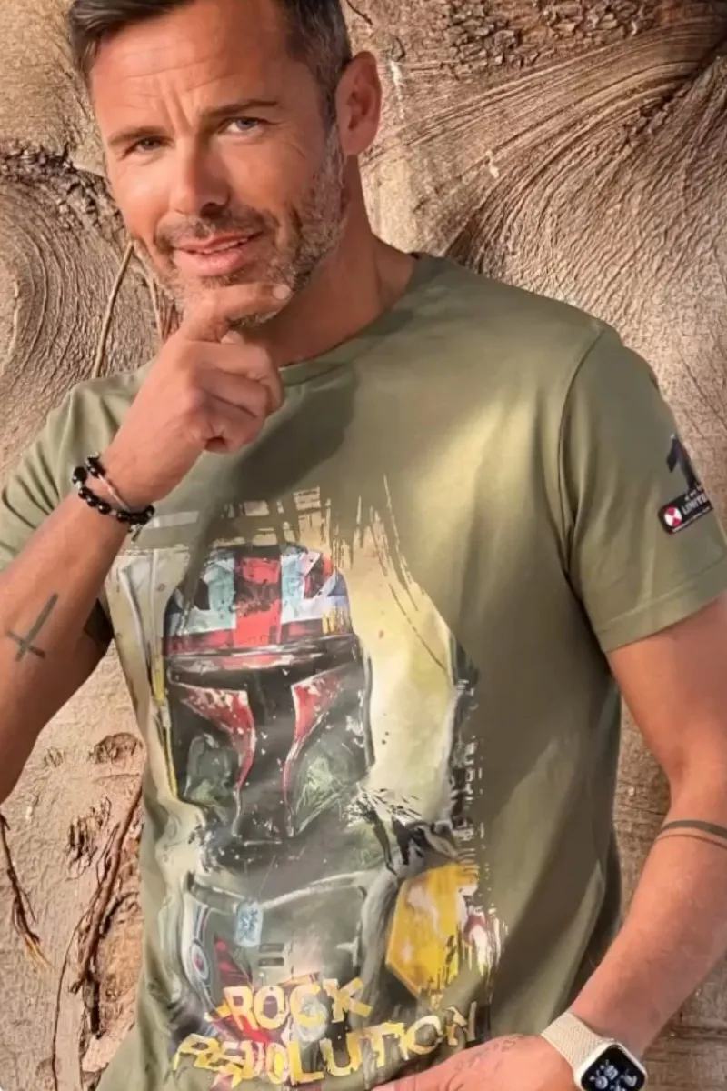 Camiseta de hombre REVOLUTION kaki