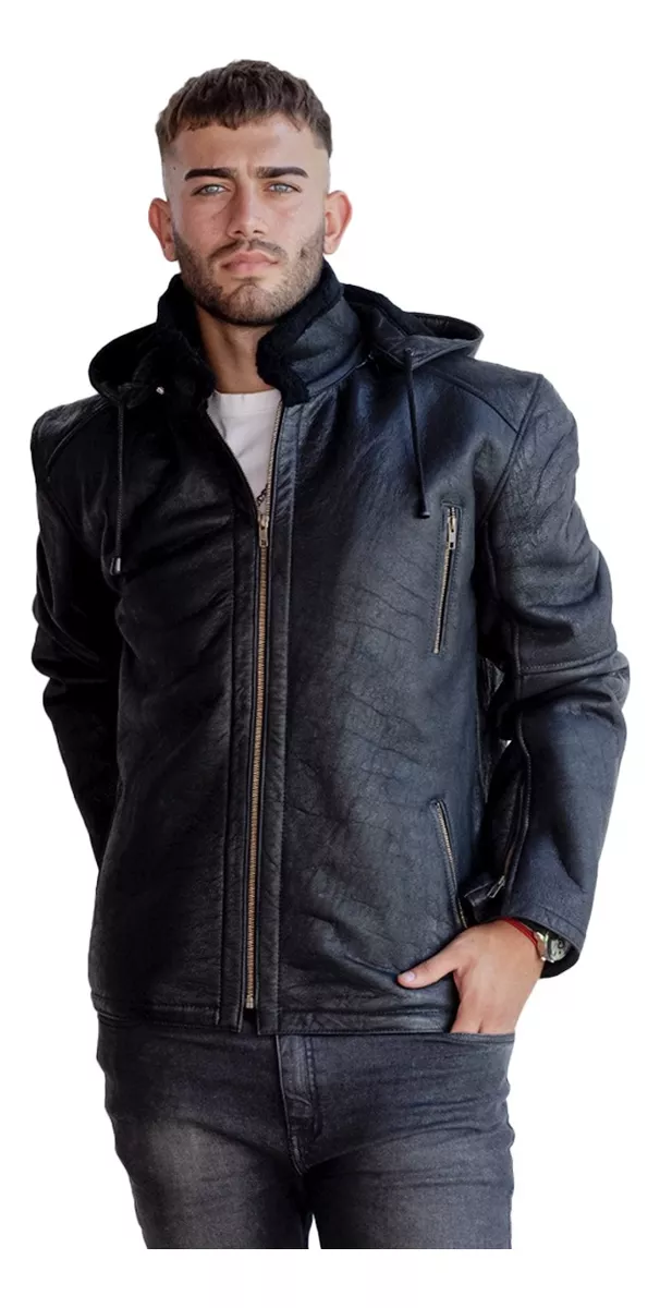 CAMPERA DE CUERO DE OVEJA 100% LEGITIMO DE HOMBRE  ART: KTN