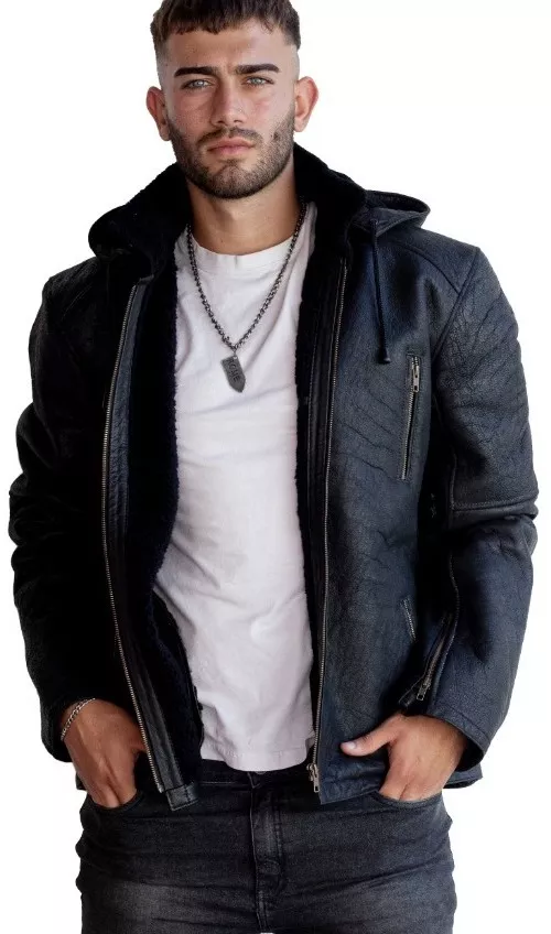 CAMPERA DE CUERO DE OVEJA 100% LEGITIMO DE HOMBRE  ART: KTN