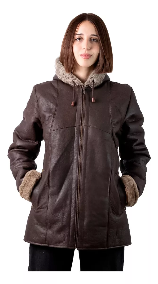 CAMPERA DE CUERO DE OVEJA DE MUJER  MODELO: 305