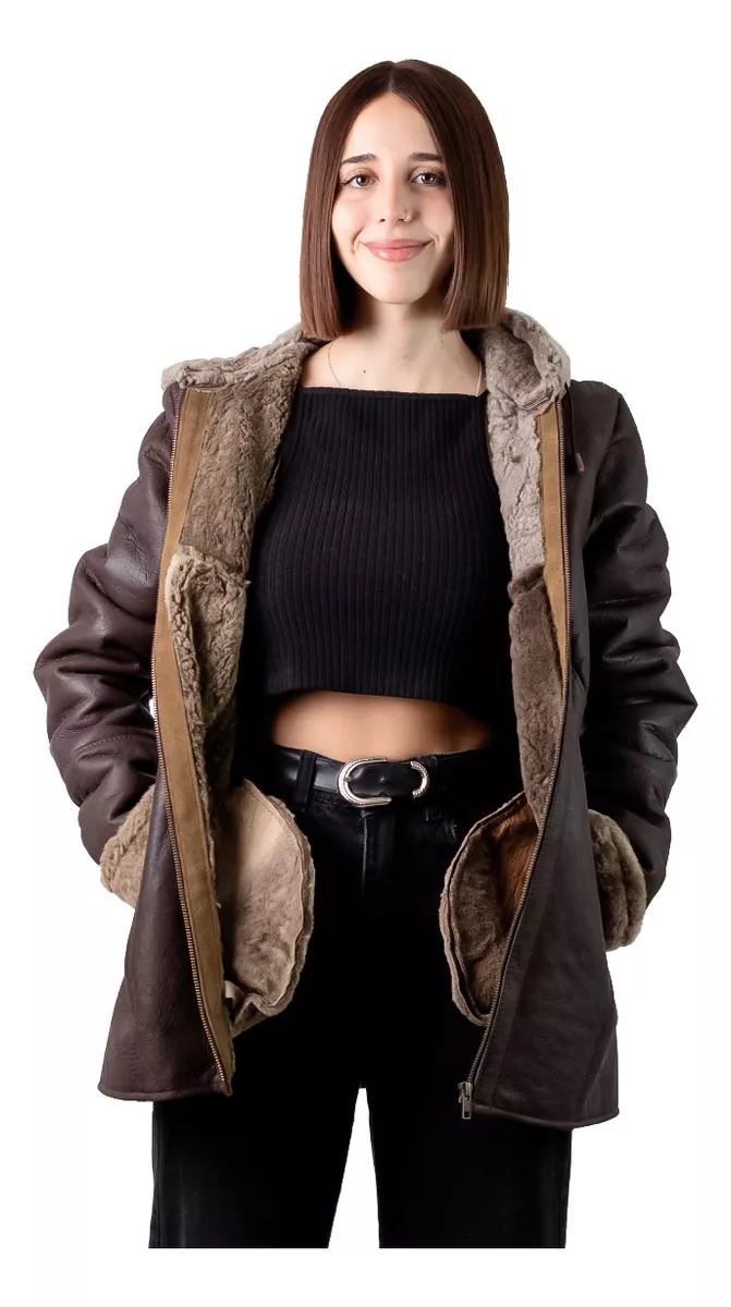 CAMPERA DE CUERO DE OVEJA DE MUJER  MODELO: 305