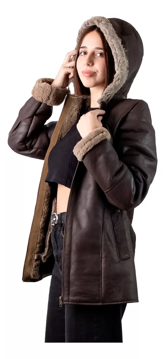 CAMPERA DE CUERO DE OVEJA DE MUJER  MODELO: 305