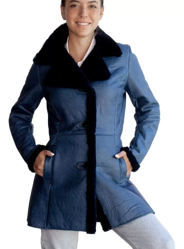 CAMPERA DE CUERO DE OVEJA DE MUJER  MODELO: SOL.B