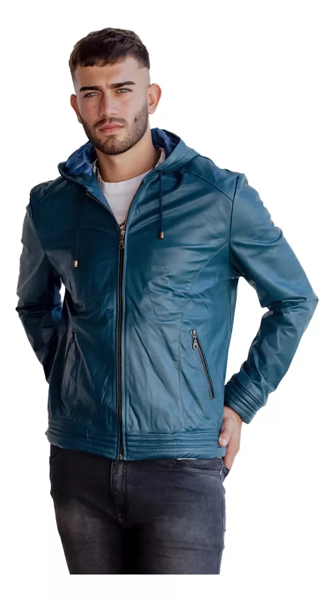 CAMPERA DE CUERO VACUNO 100% LEGITIMO DE HOMBRE  ART: 06