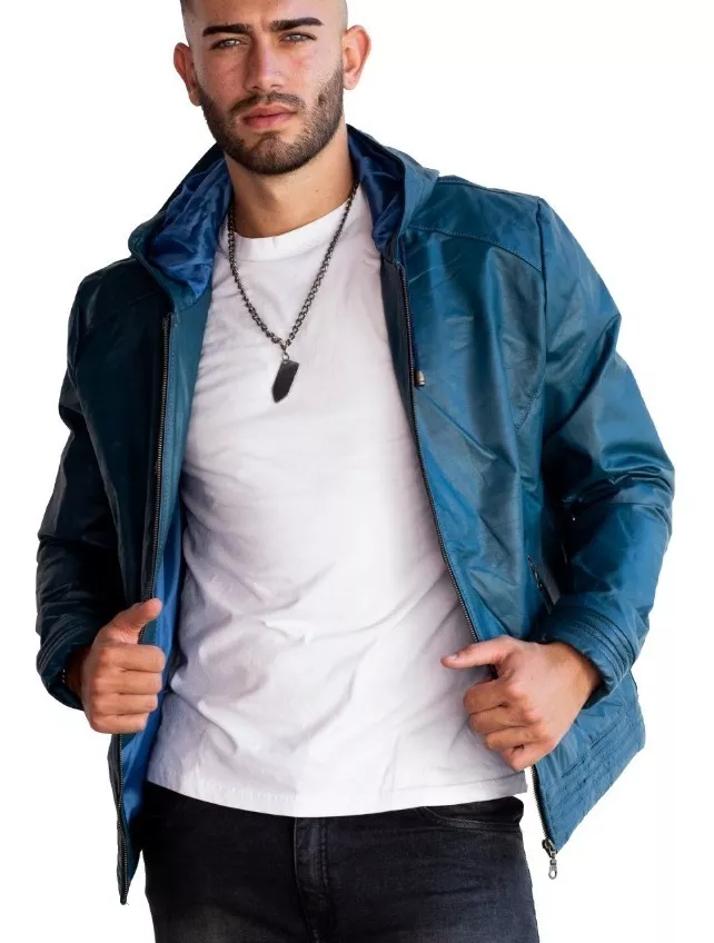 CAMPERA DE CUERO VACUNO 100% LEGITIMO DE HOMBRE  ART: 06