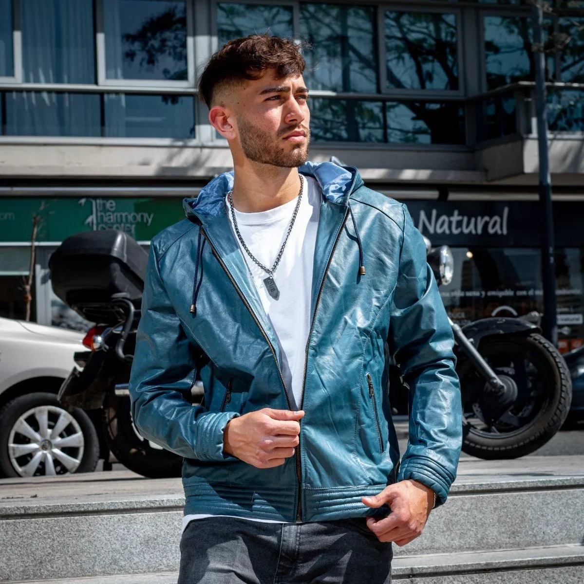CAMPERA DE CUERO VACUNO 100% LEGITIMO DE HOMBRE  ART: 06