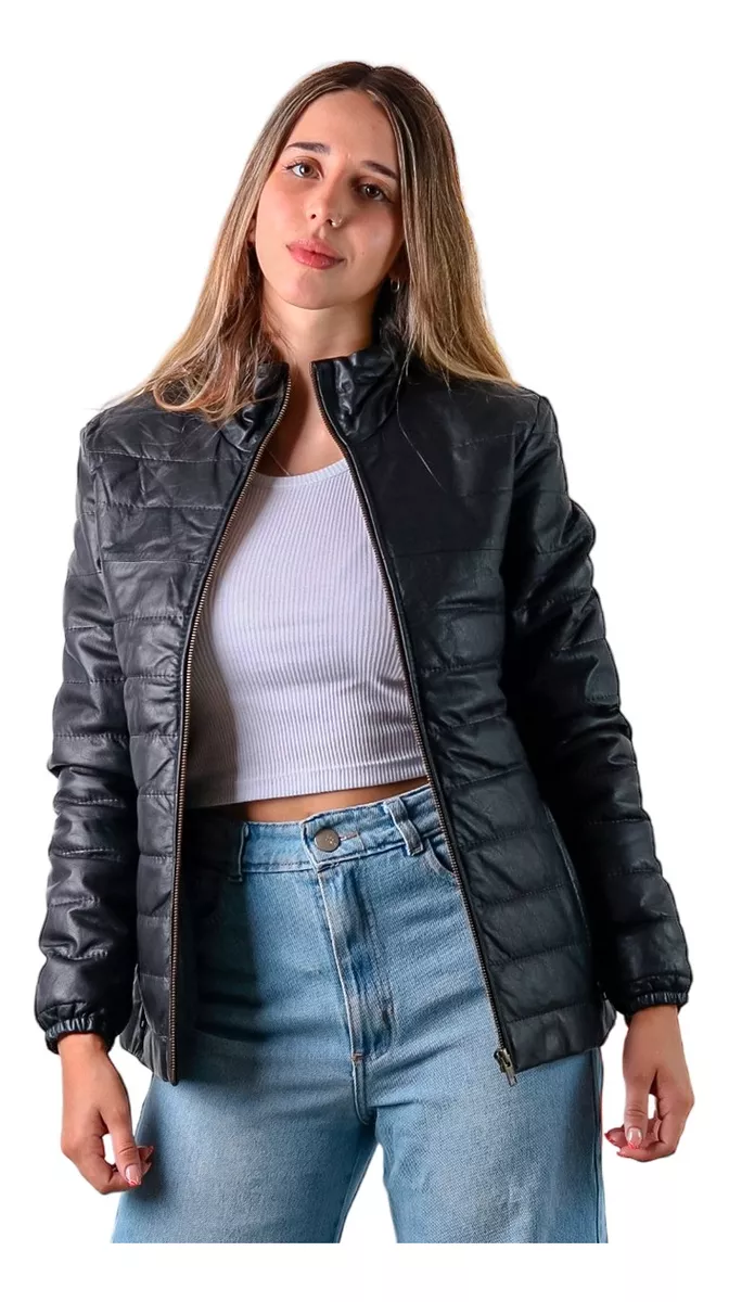 CAMPERA DE CUERO VACUNO 100% LEGITIMO DE MUJER  ART: INFL.