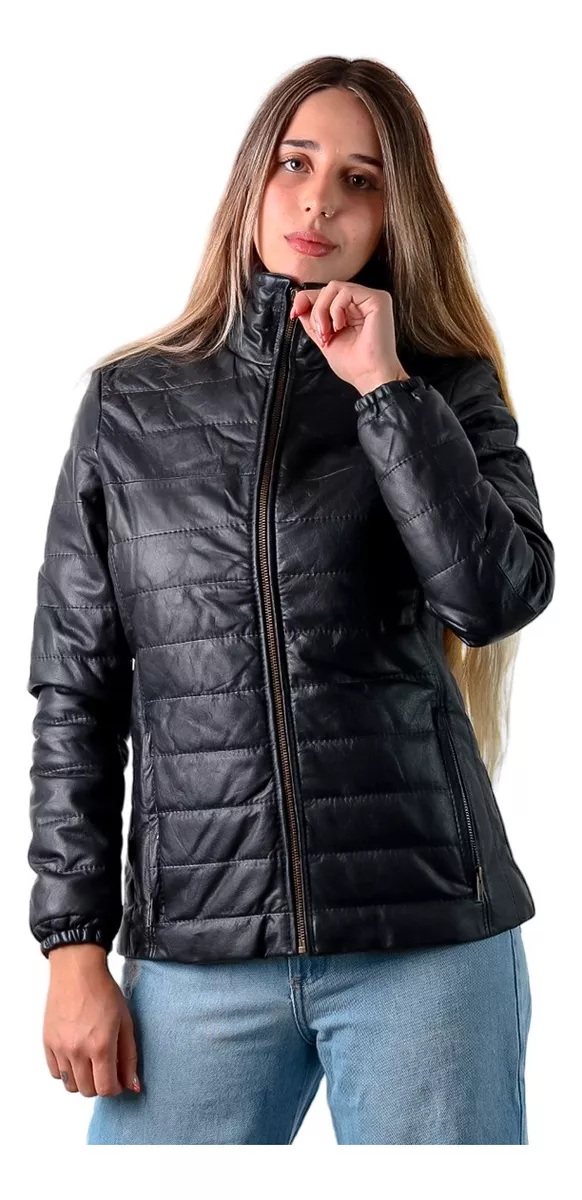 CAMPERA DE CUERO VACUNO 100% LEGITIMO DE MUJER  ART: INFL.