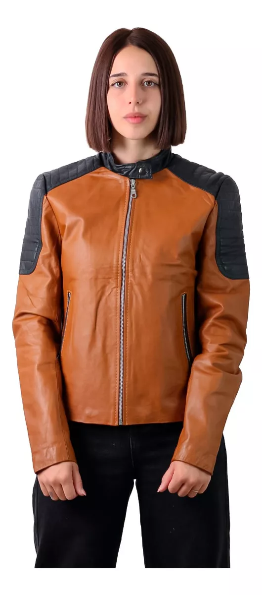 CAMPERA DE CUERO VACUNO 100% LEGITIMO DE MUJER  ART: LORE