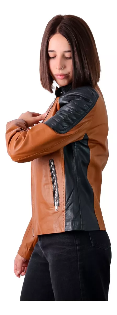 CAMPERA DE CUERO VACUNO 100% LEGITIMO DE MUJER  ART: LORE