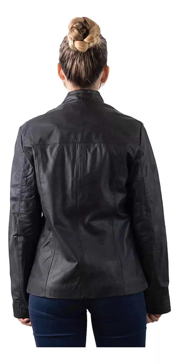 CAMPERA DE CUERO VACUNO 100% LEGITIMO DE MUJER CLáSICA  175