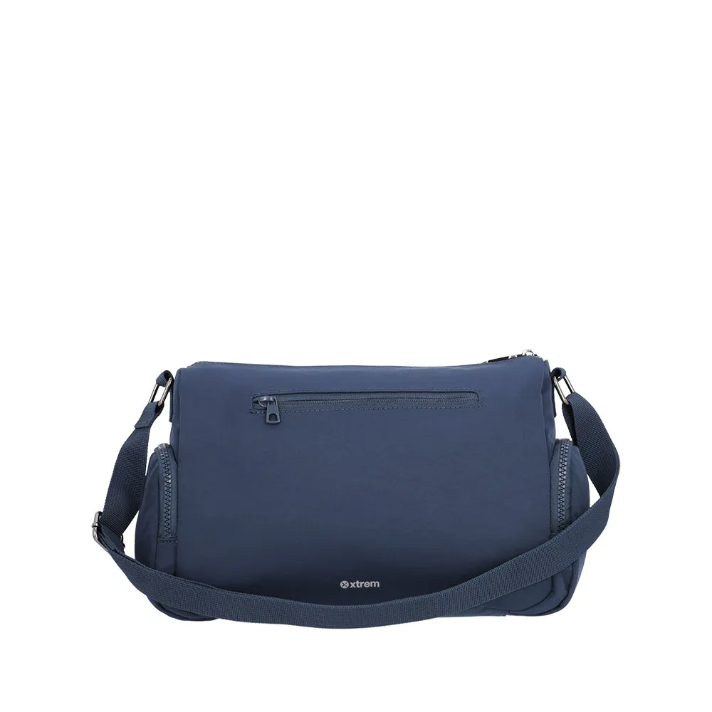 Cartera bandolera Lucca azul M