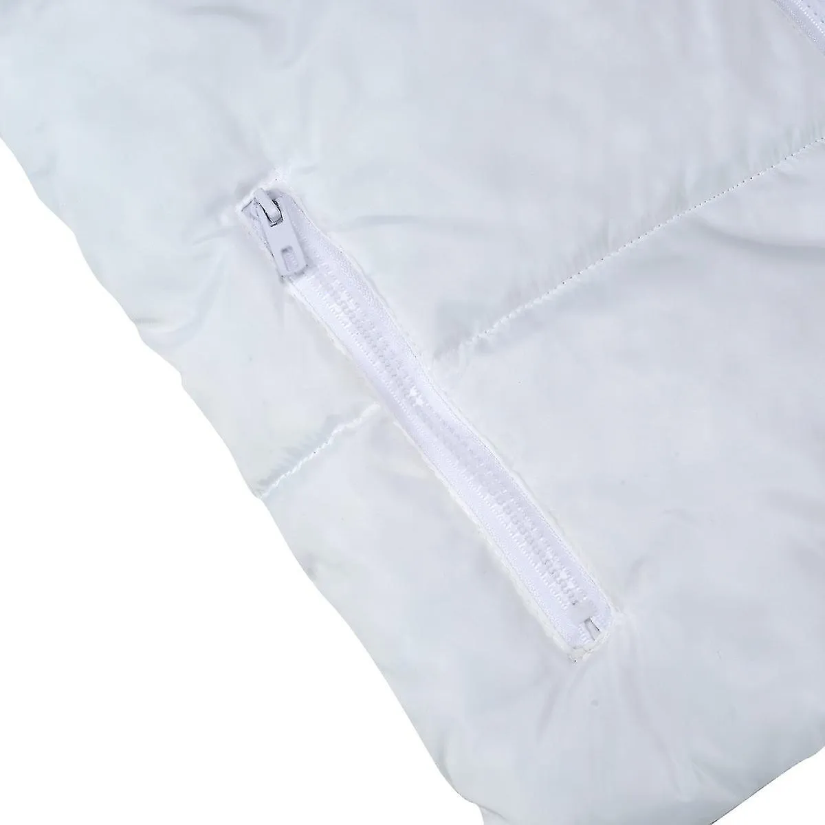 Chaleco globo de cremallera ligero para hombres Ropa exterior suelta a prueba de viento Chaqueta sin mangas de color sólido Fiis