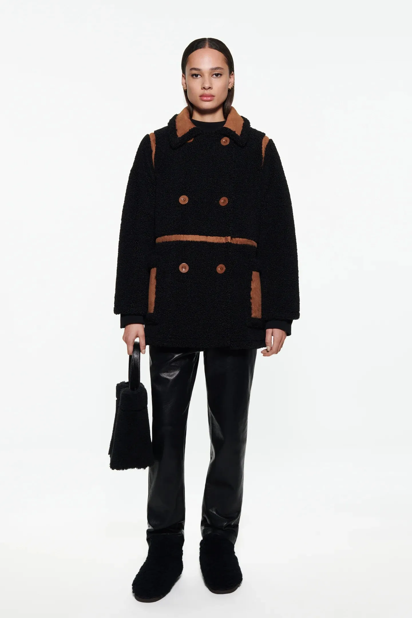 CHAQUETA CHLOE POLAR NEGRO