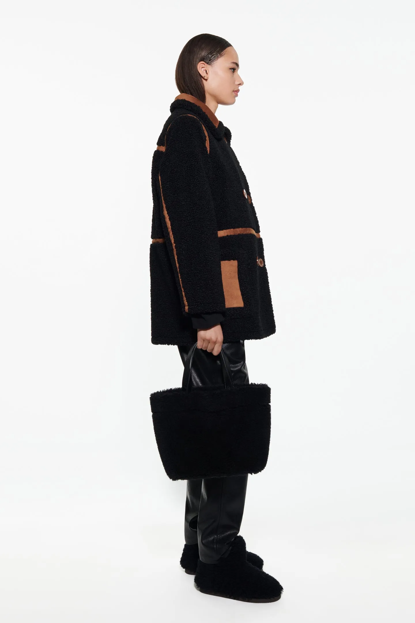 CHAQUETA CHLOE POLAR NEGRO