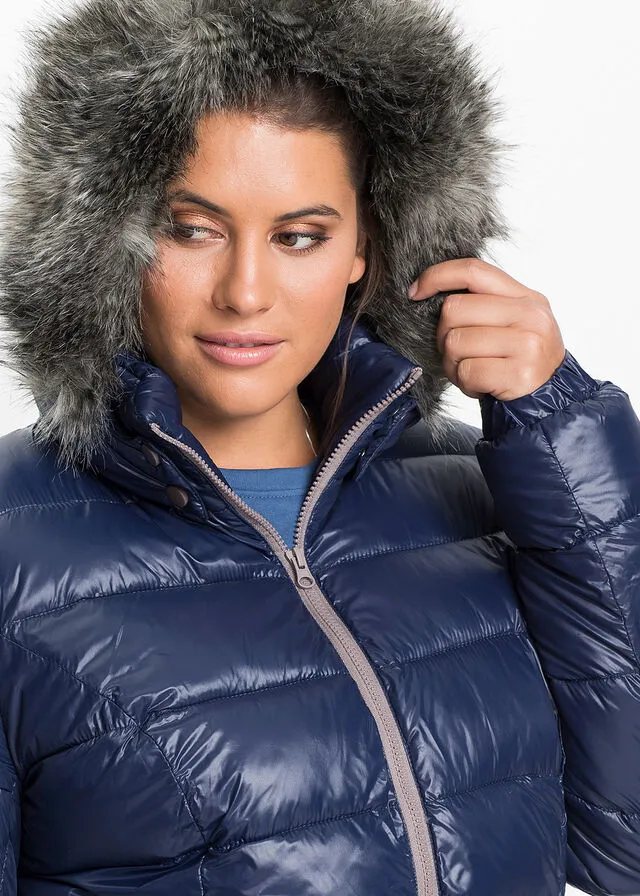 Chaqueta de invierno con capucha Azul marino