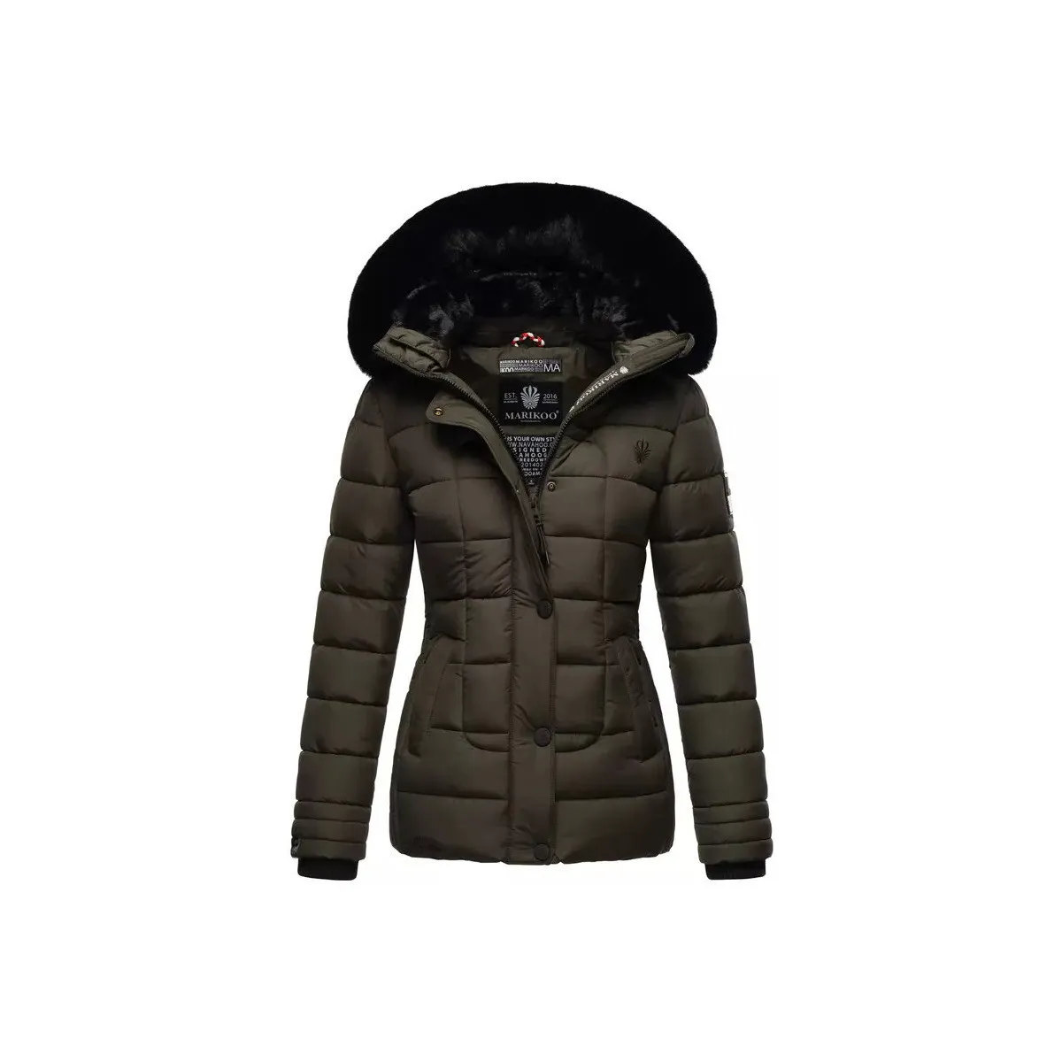 Chaqueta de invierno de mujer Qesraa  con capucha
