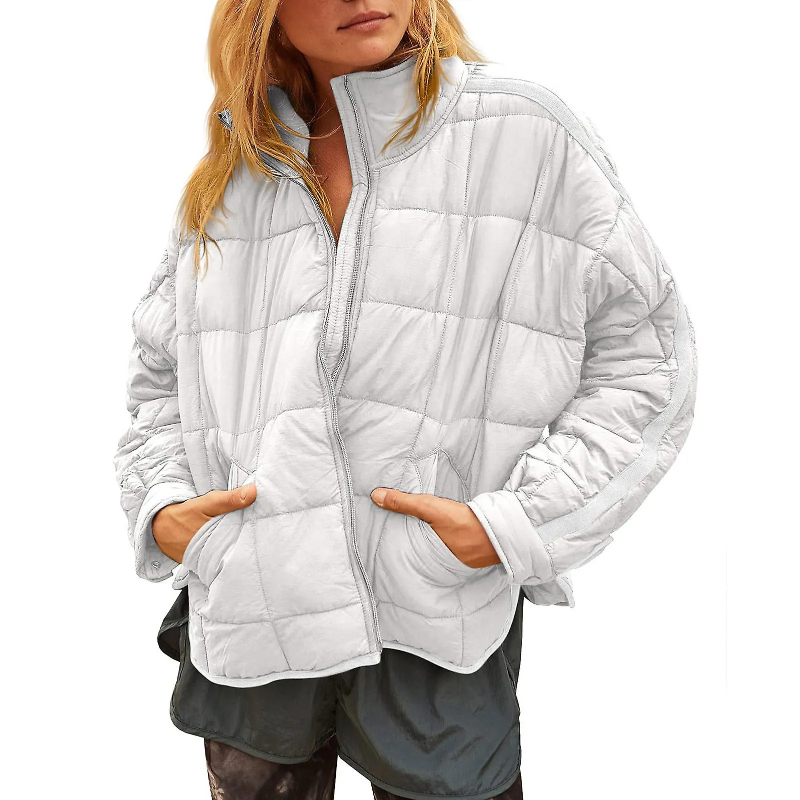 Chaqueta de las mujeres para abrigo casual de manga larga de color sólido para el salón de la oficina de la escuela todos los dí