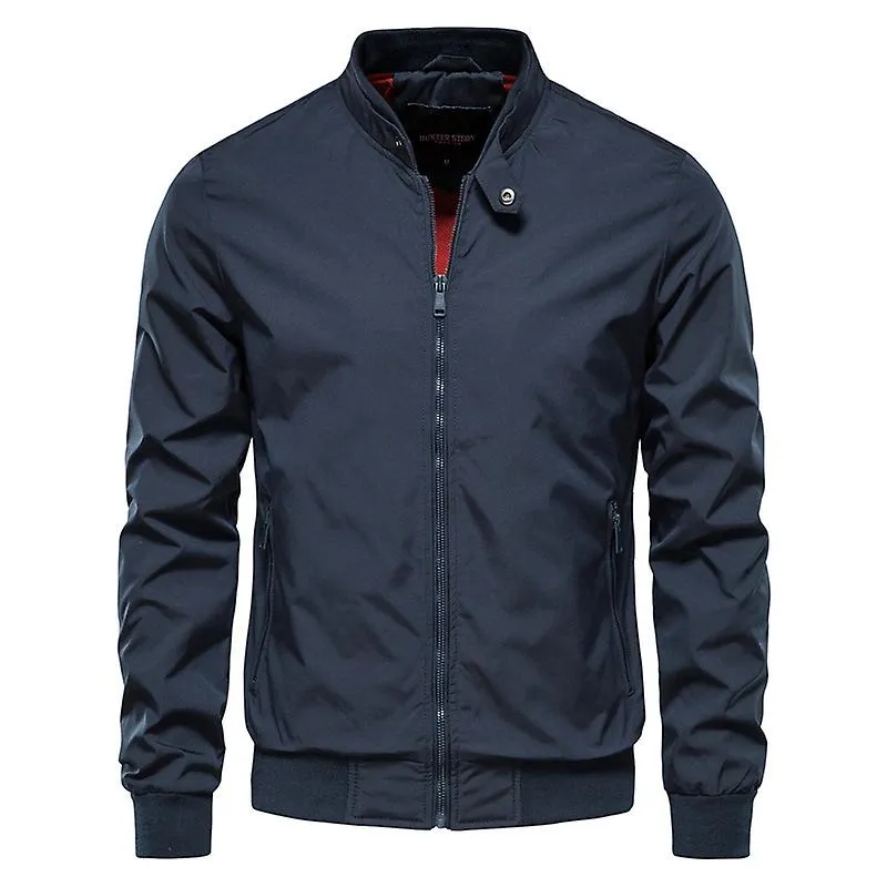 Chaqueta de ropa deportiva ligera Slim Fit para hombres Chaqueta bomber casual