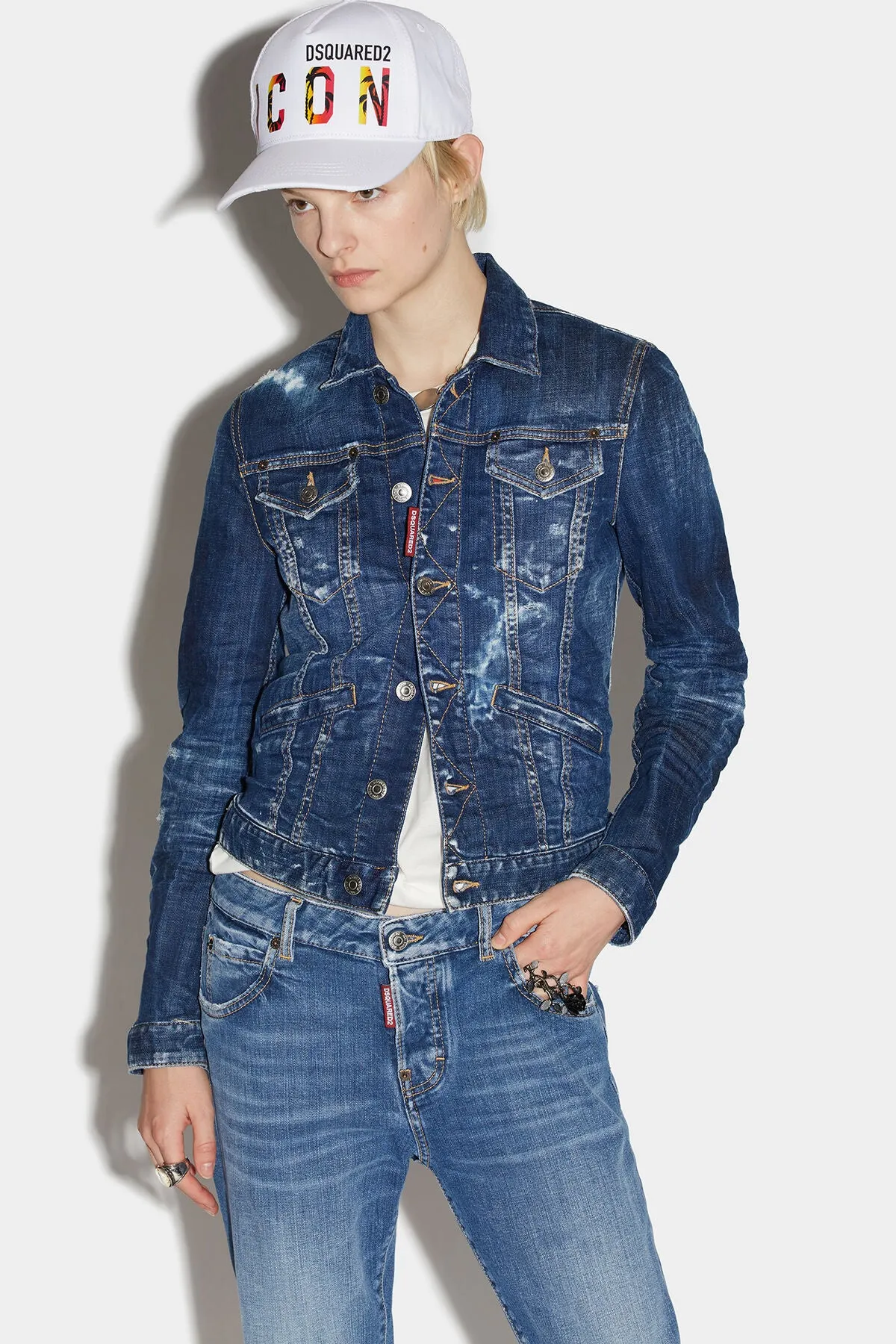 CHAQUETA DENIM ICON CRACKED