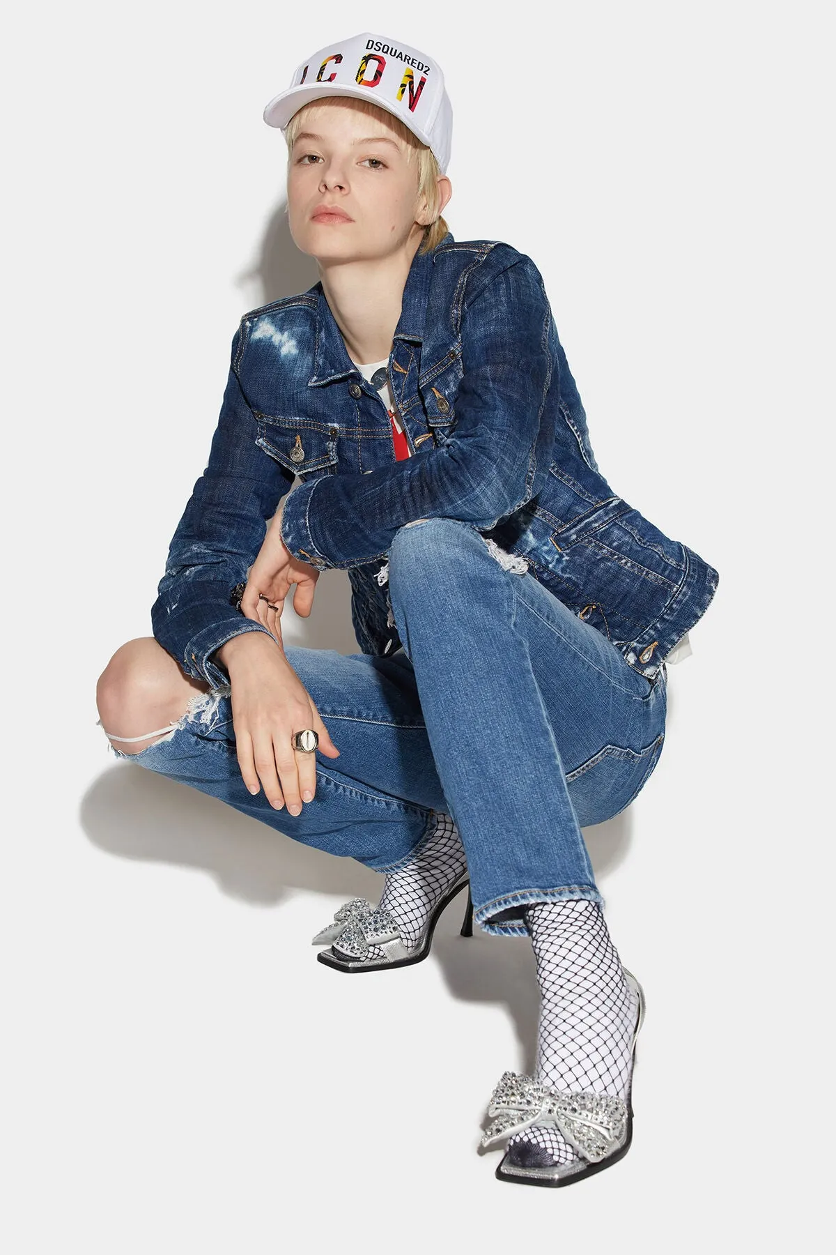 CHAQUETA DENIM ICON CRACKED