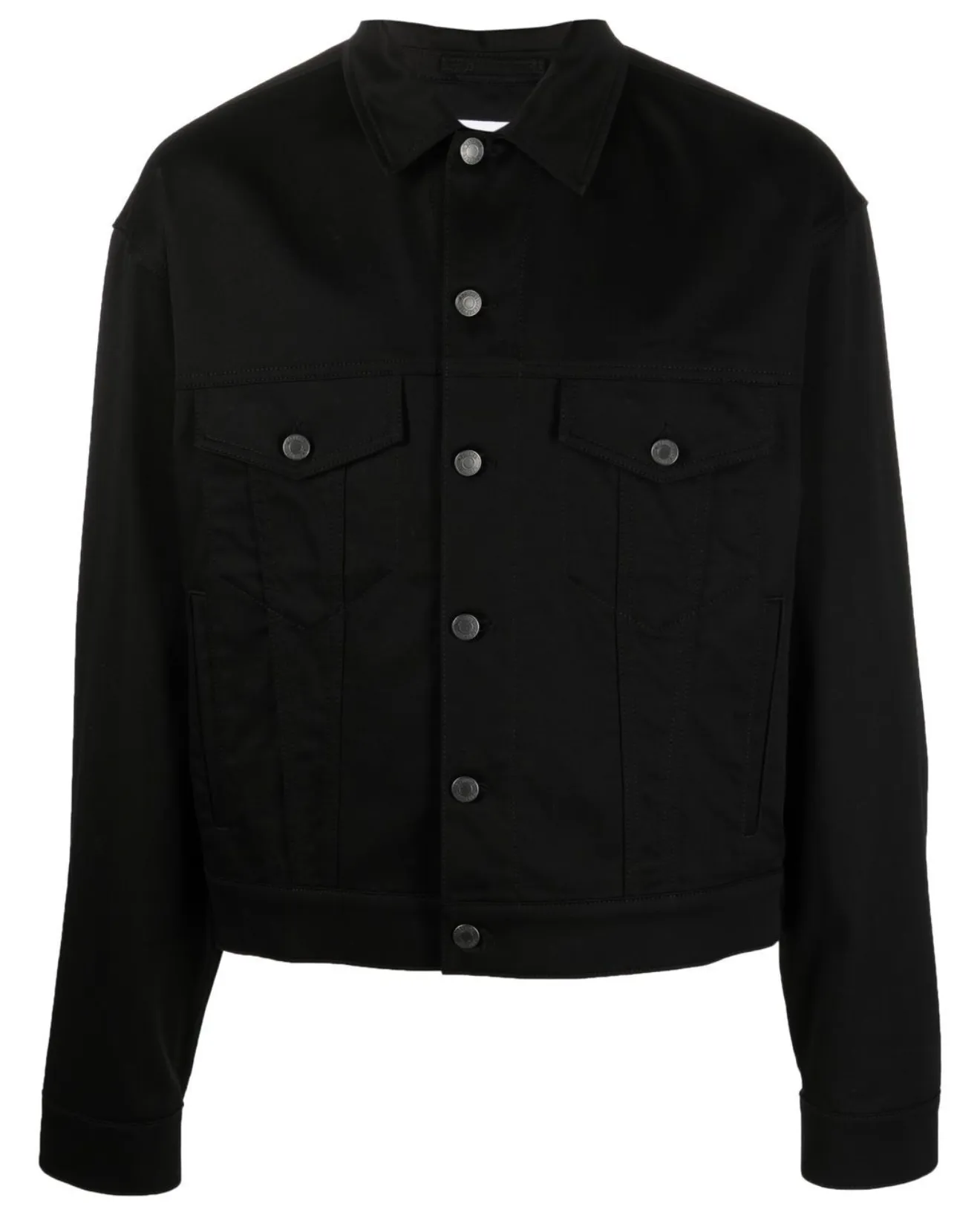 CHAQUETA DENIM NEGRA SMILEY ESPALDA