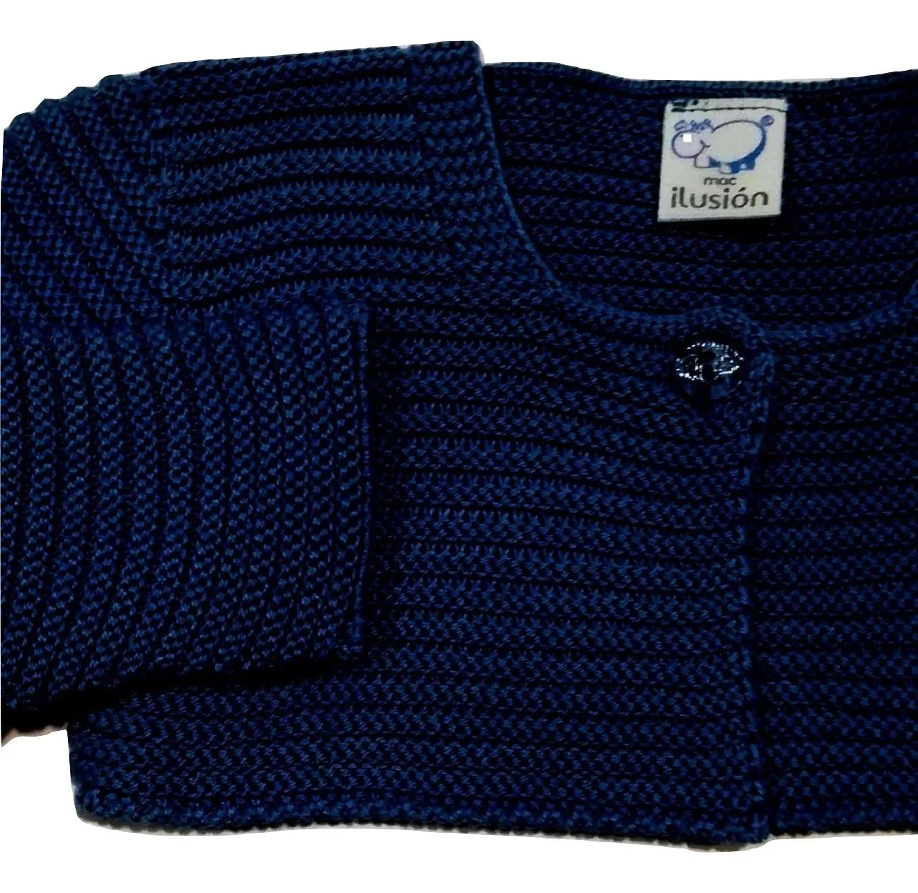 CHAQUETA NIÑA CORTA PUNTO VERANO  MARINO