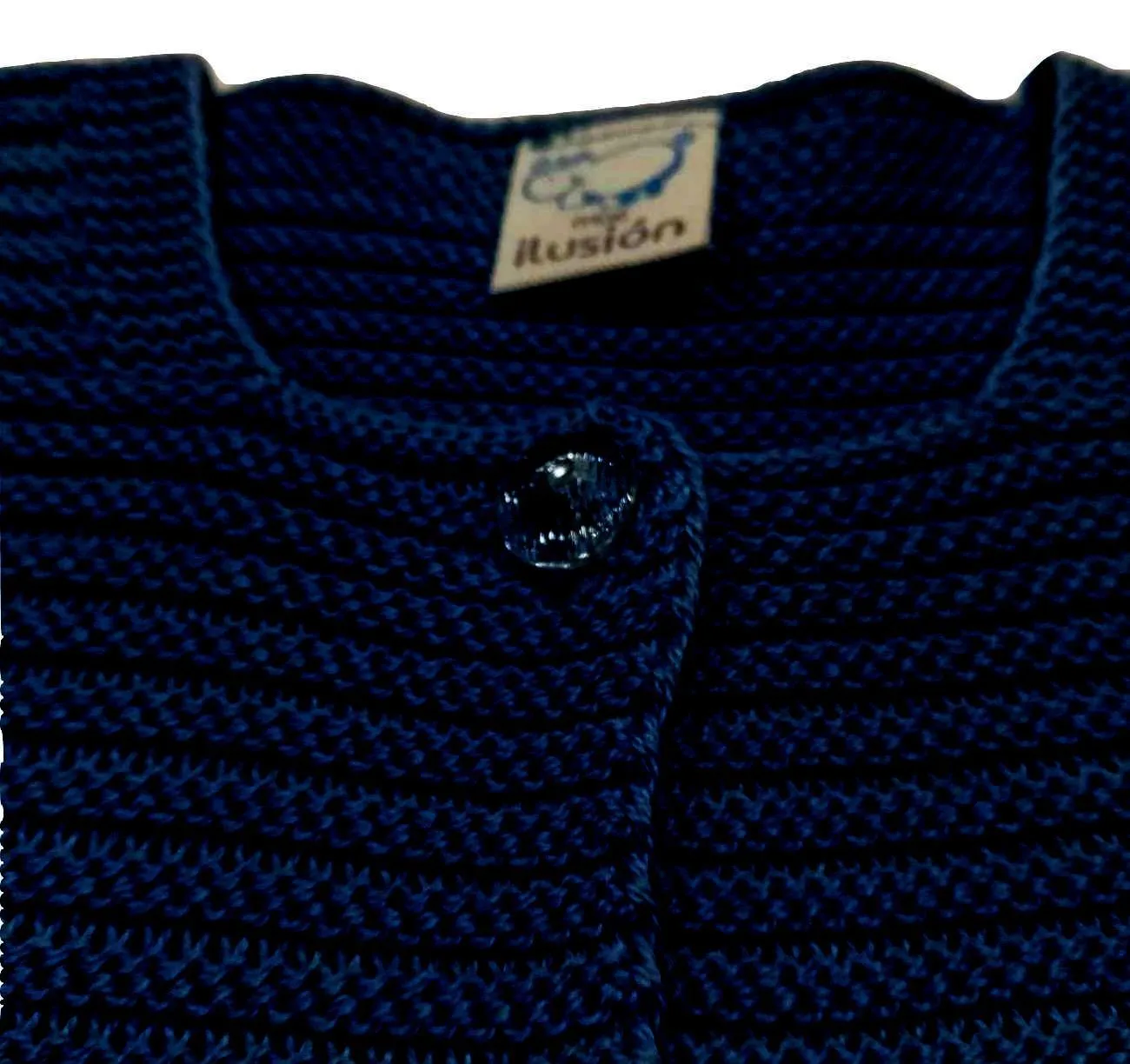 CHAQUETA NIÑA CORTA PUNTO VERANO  MARINO