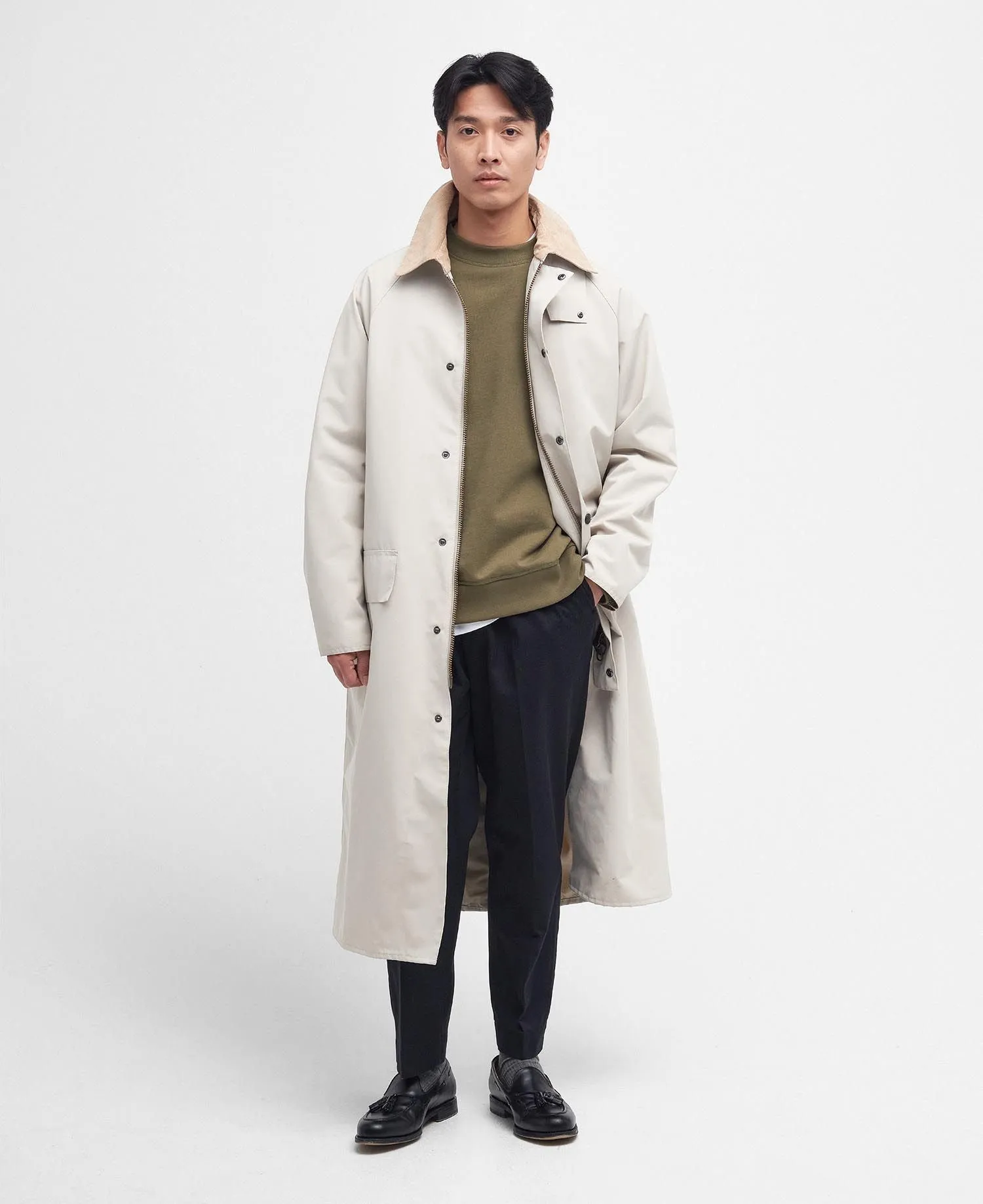 CHAQUETA OVERSIZED BURGHLEY SHOWERPROOF PIEDRA