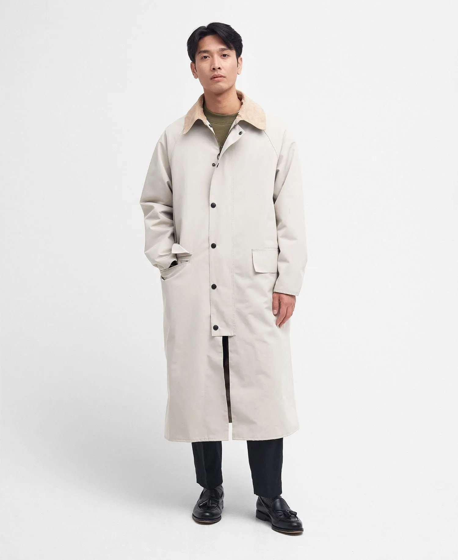 CHAQUETA OVERSIZED BURGHLEY SHOWERPROOF PIEDRA