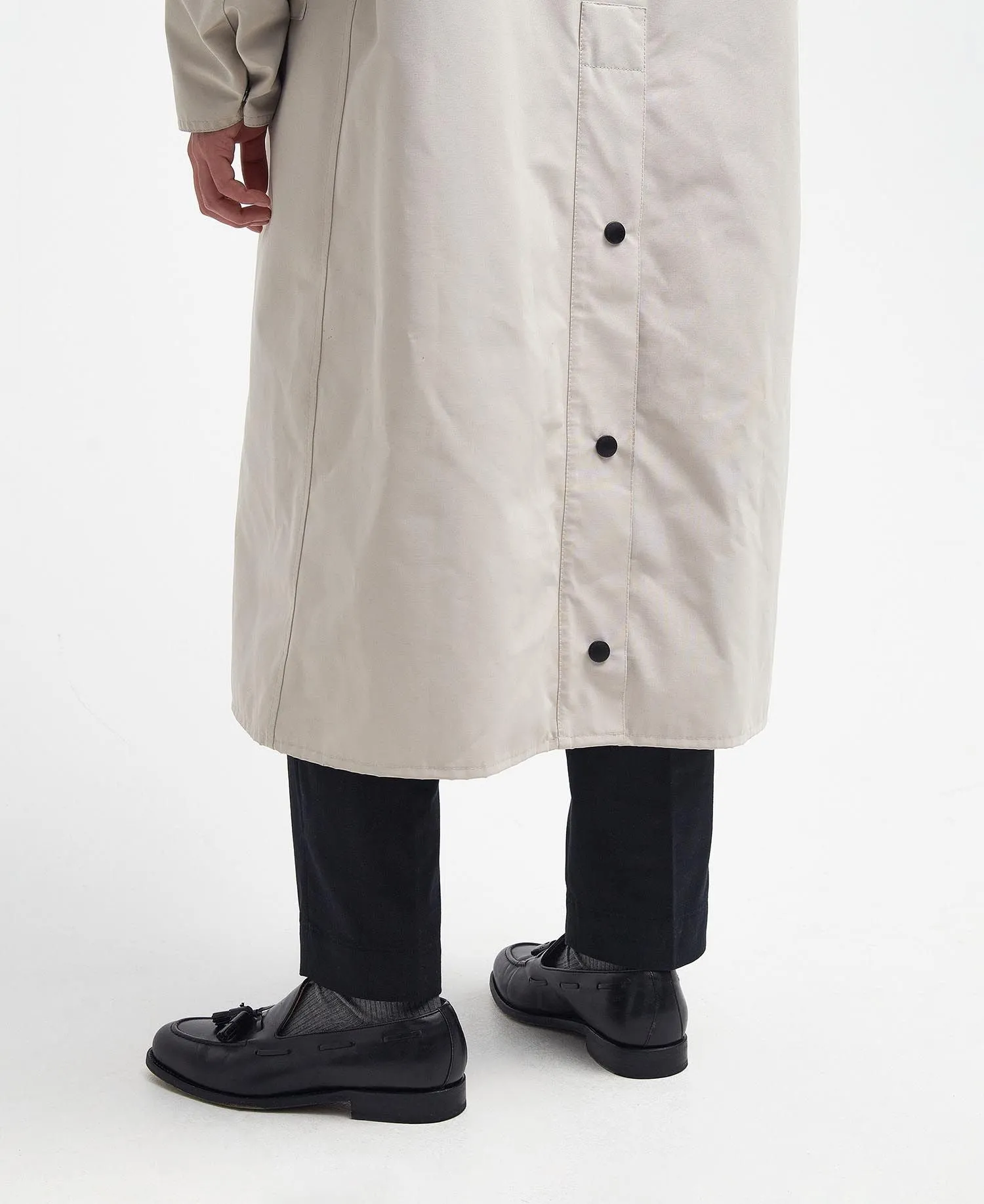 CHAQUETA OVERSIZED BURGHLEY SHOWERPROOF PIEDRA