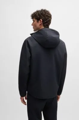 Chaqueta regular fit de sarga técnica repelente al agua