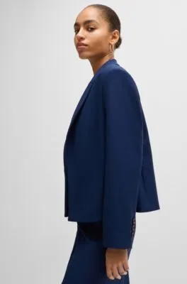 Chaqueta relaxed fit con parte delantera de diseño abierto