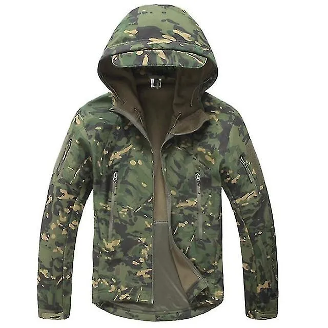 Chaqueta táctica Hombres al aire libre camuflaje militar impermeable chaquetas de concha suave Hombres Invierno cálido vellón ab