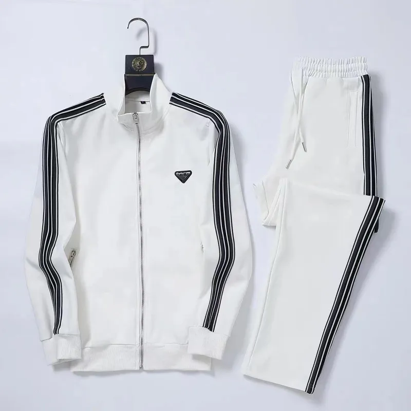 Chaquetas informales para hombre, trajes de diseñador, chándal, chaquetas de decodificación bordadas de lujo, ropa deportiva par
