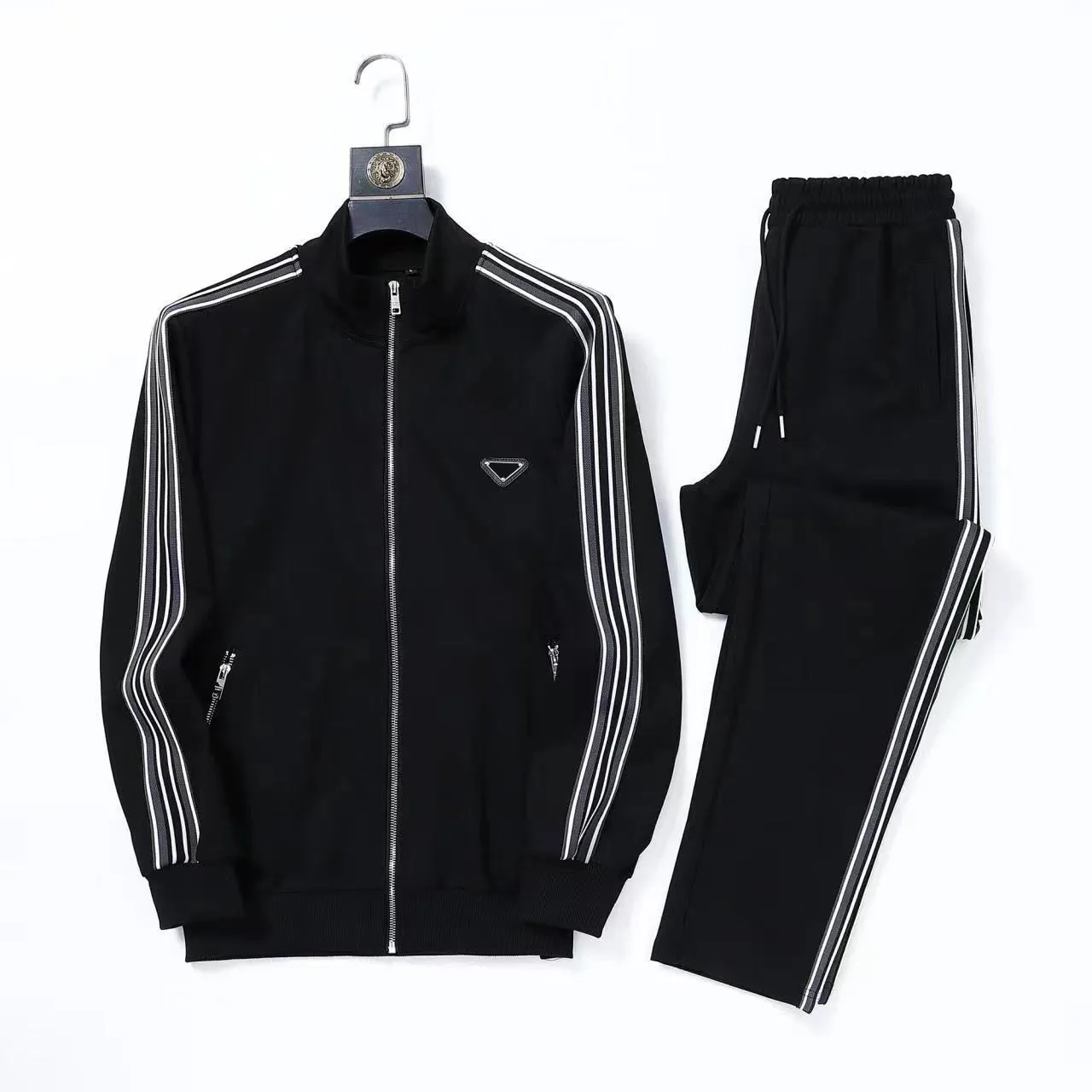 Chaquetas informales para hombre, trajes de diseñador, chándal, chaquetas de decodificación bordadas de lujo, ropa deportiva par