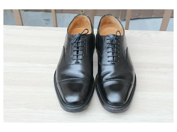 Church's ZAPATO DE PIEL "LANCASTER" DE CHURCH 80 F 42 SUPER CONDICIONES ZAPATOS DE HOMBRE 690€ Negro 