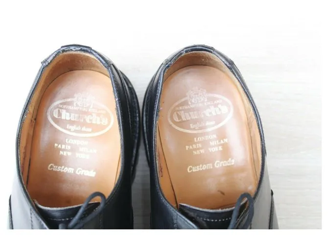 Church's ZAPATO DE PIEL "LANCASTER" DE CHURCH 80 F 42 SUPER CONDICIONES ZAPATOS DE HOMBRE 690€ Negro 